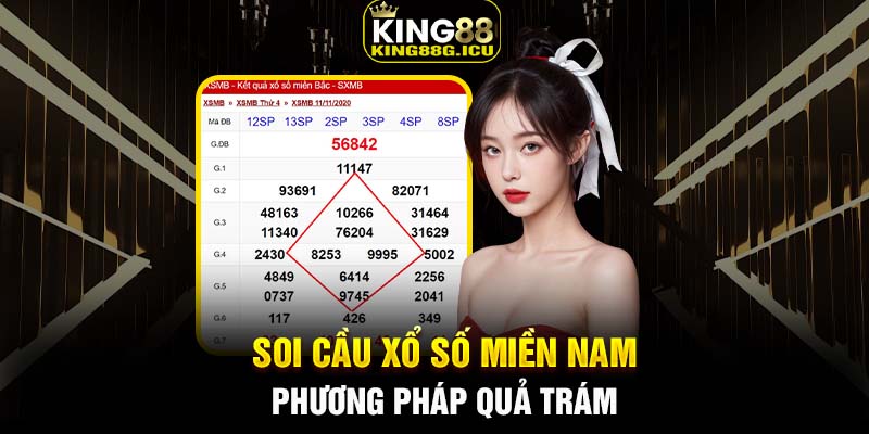 Soi cầu xổ số miền Nam phương pháp quả trám